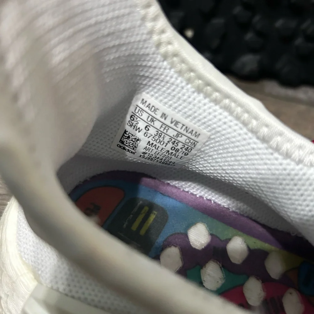 Adidas Pharrell Hu X HUMAN MADE® Red and White Sneakers